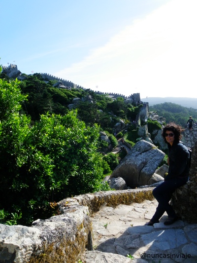 Imagen de la muralla del Castelo dos Mouros