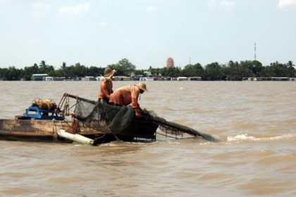 Pescadores en el Delta del Mekong