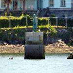 Estatua del Capitán Nemo oculta en aguas de Redondela