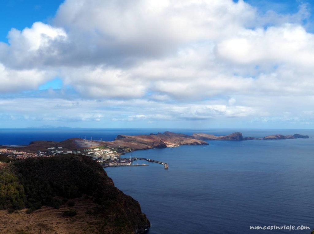Vistas de la ruta de senderismo por Madeira en Ponta Sao Lourenço