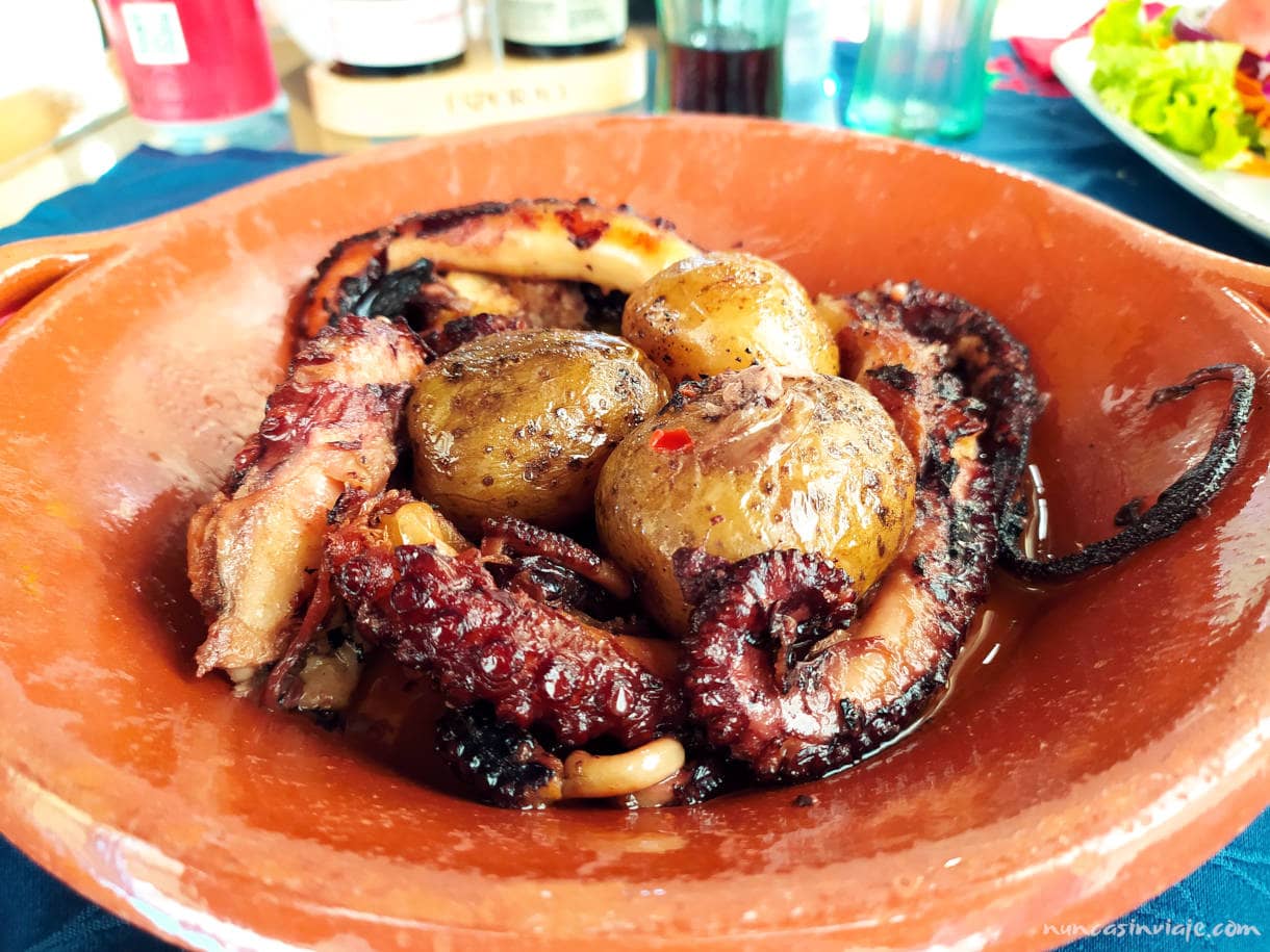 Que comer en Faial: pulpo