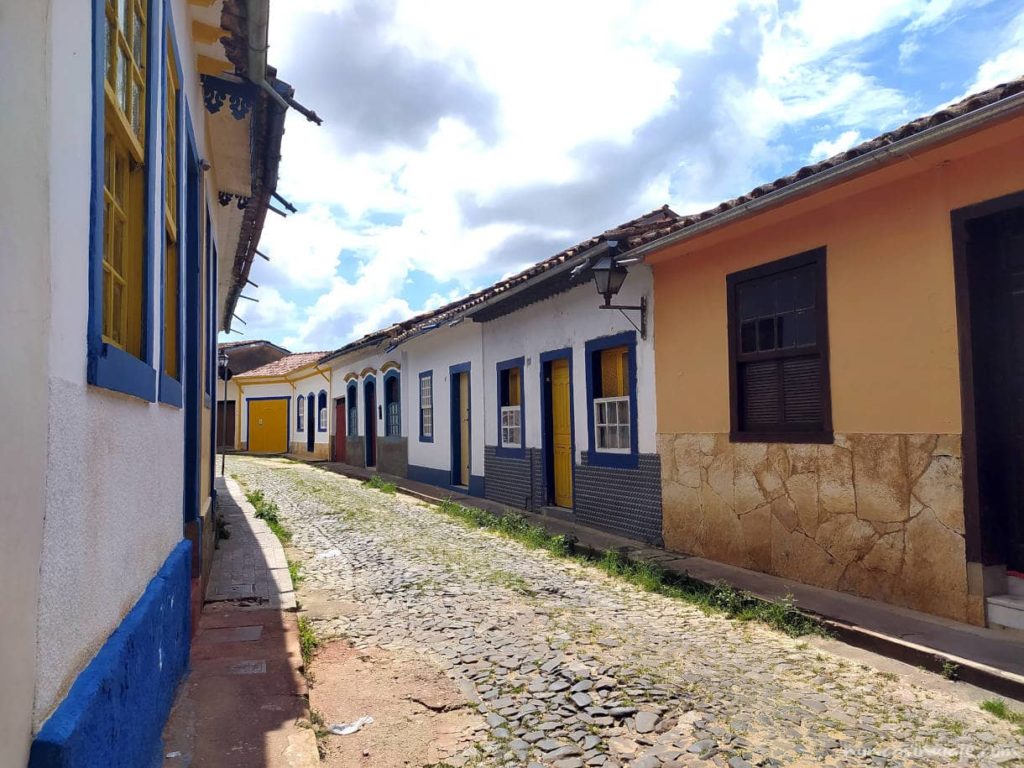 Rua das Casas Tortas en Sao Joao del-Rei