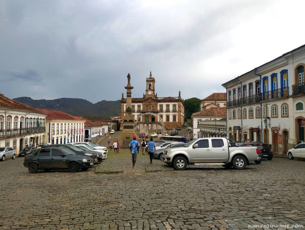 Plaza Tiradentes en Ouro Preto
