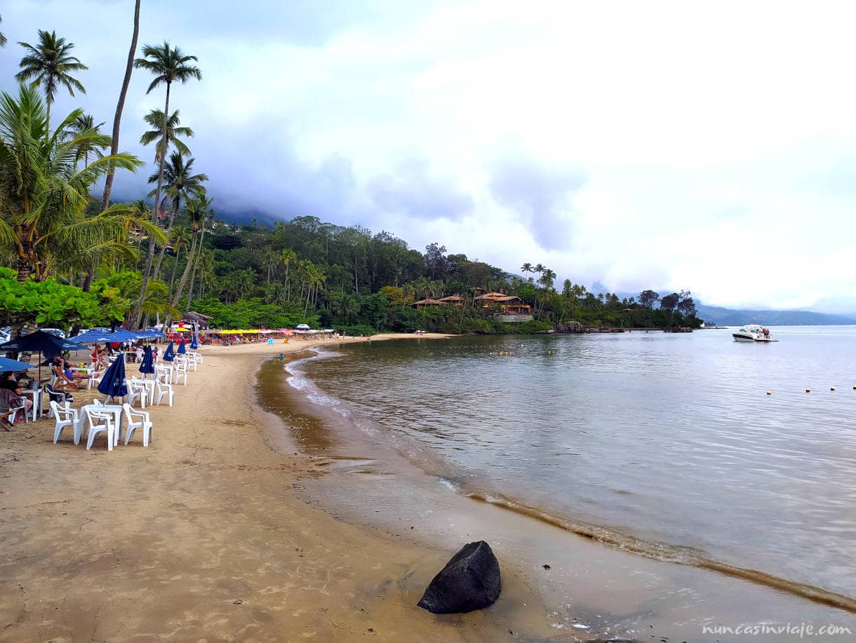 Una de las playas al norte de Ilhabela