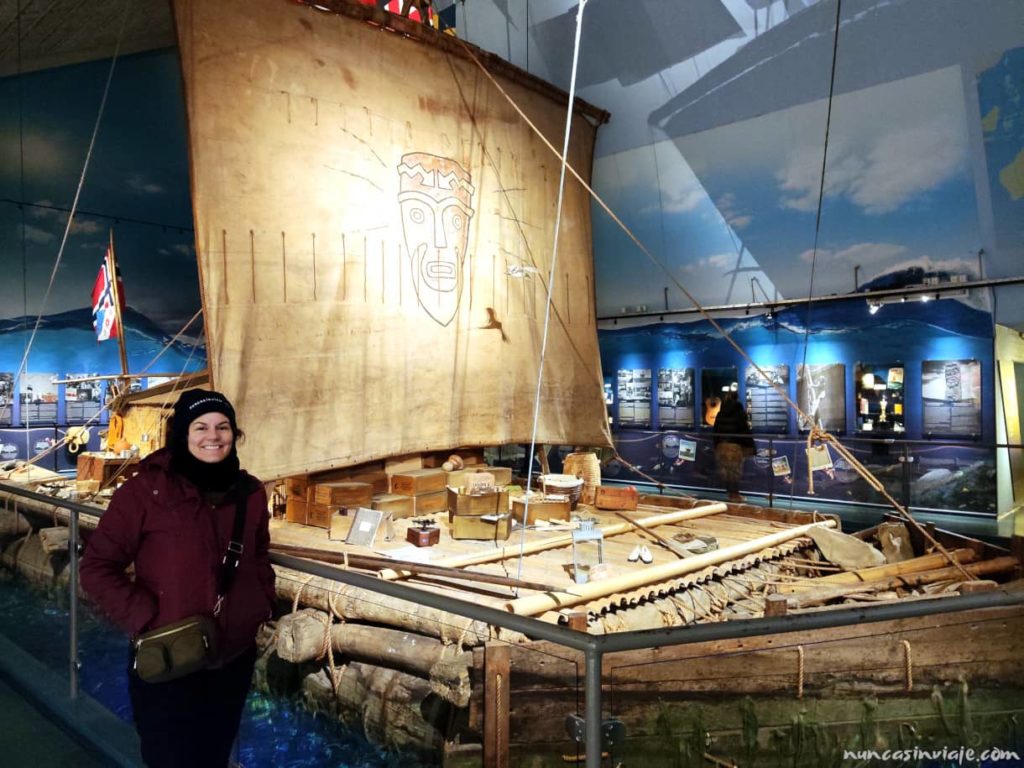 Balsa Kon-Tiki en un museo de Oslo